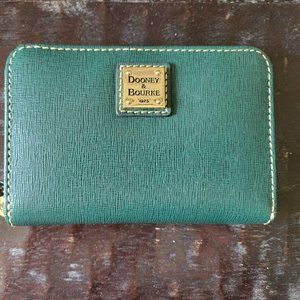 Dooney & Bourke Saffiano Medium Zip Around Credit Card Case